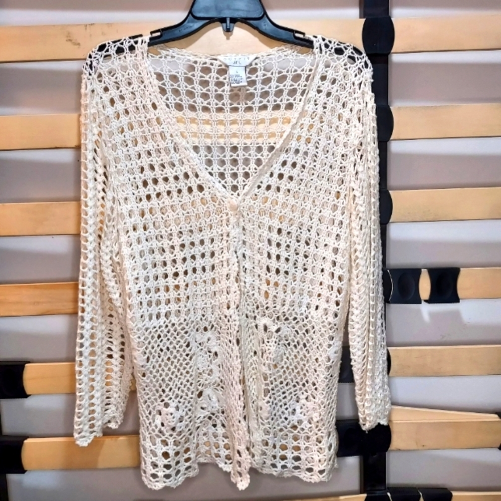 Outfit jpr- Crochet Lace Cardigan